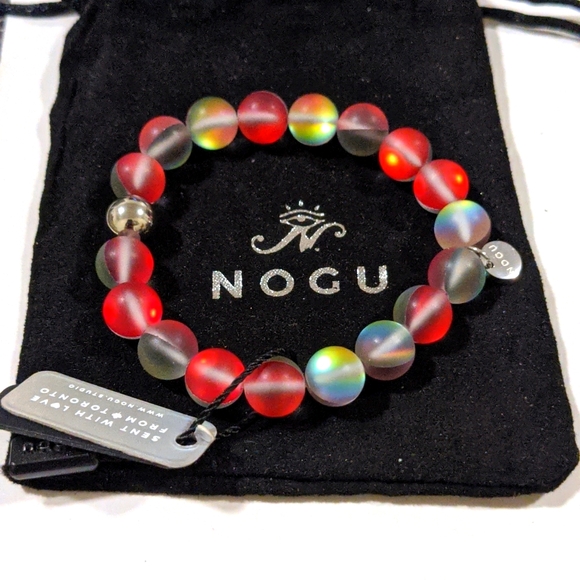 Nogu Pomegranate Mermaid Glass Statement Bracelet - Picture 2 of 2